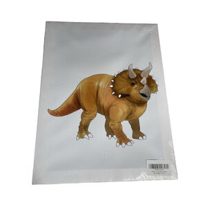 Triceratops Dinosaur Canvas Print Decor